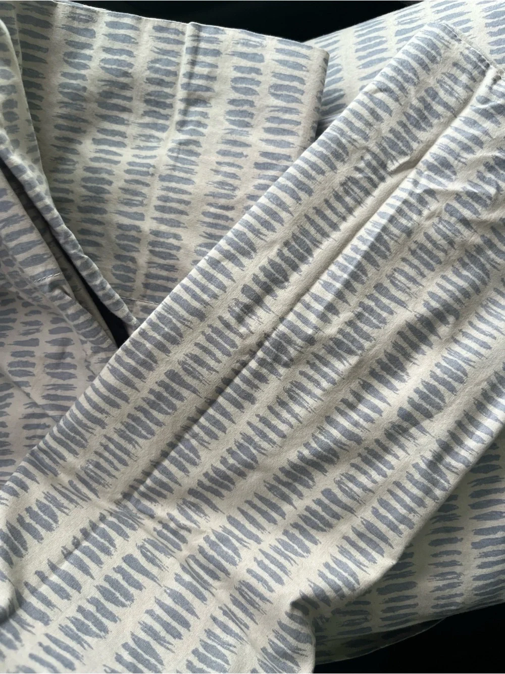 RH TEEN Grey Patterned Cotton Twin size sheet+ PC